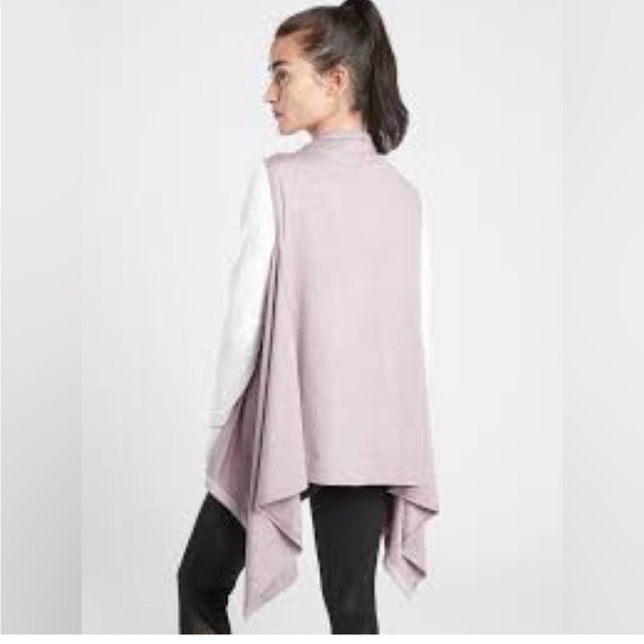 Women's Athleta OM Wrap/Scarf/Gator Asymmetric Jacket/Vest - Picture 2 of 8